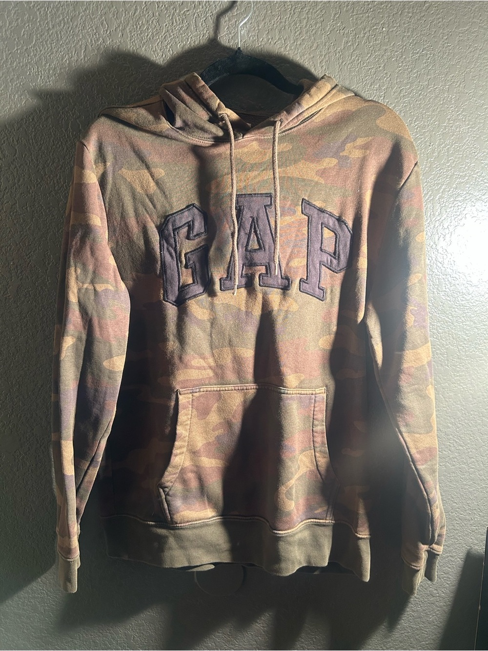 GAP Men’s Camo Hoodie - Olive Green & Brown